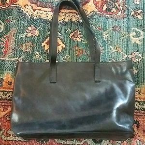 ABLE LiveFashionAble Leather Black bag tote